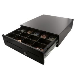 BYPOS AC4280, Tiroir-Caisse en Métal, DC24V RJ12, Noir-BYAC4280-5B8C-24V-RJ12