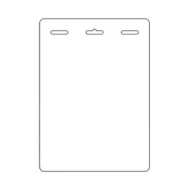 Nakagawa visitor badges, 96x134, tear resistant, adhesive, euro hole-C34EM6T96x134