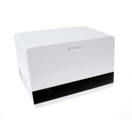 Blank cartes plastiques blanches with magnetic stripe & punch slot (pack of 100)-A7-whhisl
