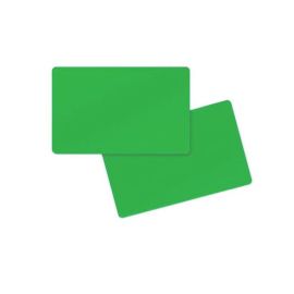 carte PVC double face verte 86 x 54 x 0,76 mm (500 pièces)-403028