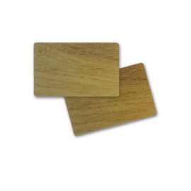 Carte PVC, aspect bois des deux côtés 86 x 54 x 0,76 mm (500 pièces)-PVC-HOLZOPTIK