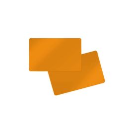 carte PVC double face orange 86 x 54 x 0,76 mm (500 pièces)-400033