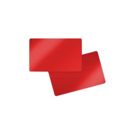 Carte PVC rouge des deux côtés 86 x 54 x 0,76 mm (500 pièces)-403025