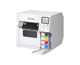 Epson ColorWorks D3800e, USB, Ethernet, encre à teinture, blanc