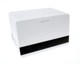 Blank cartes plastiques blanches with magnetic stripe & punch slot (pack of 100)