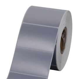 Polyester labels Silver for ( GK420T, GX420T, ZT220T, B-ev4t, GC420T, TTP-247 )-BYPOS-7002