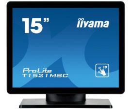 iiyama ProLite T1521MSC, 38,1 cm (15''), capacitif projeté, 10 pts, noir-T1521MSC-B1