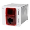 Evolis Zenius Expert, 1 face, 12 pts/mm (300 dpi), USB, Ethernet, sans contact, rouge